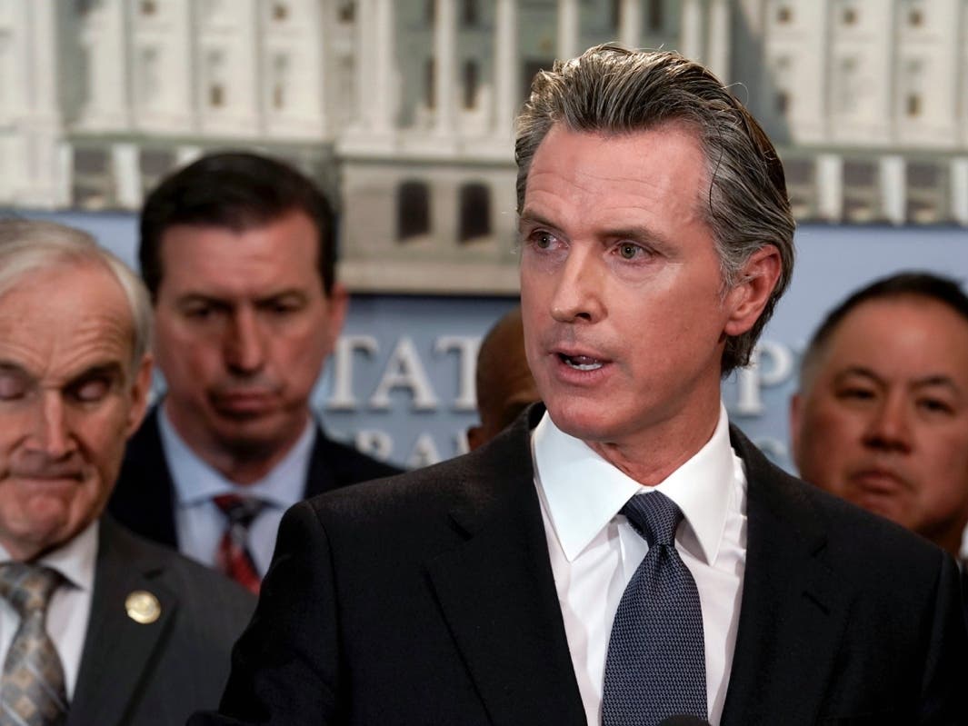 Flanked by lawmakers from both houses of the state Legislature, Gov. Gavin Newsom said he is ready to sign restrictive gun measures passed by lawmakers.