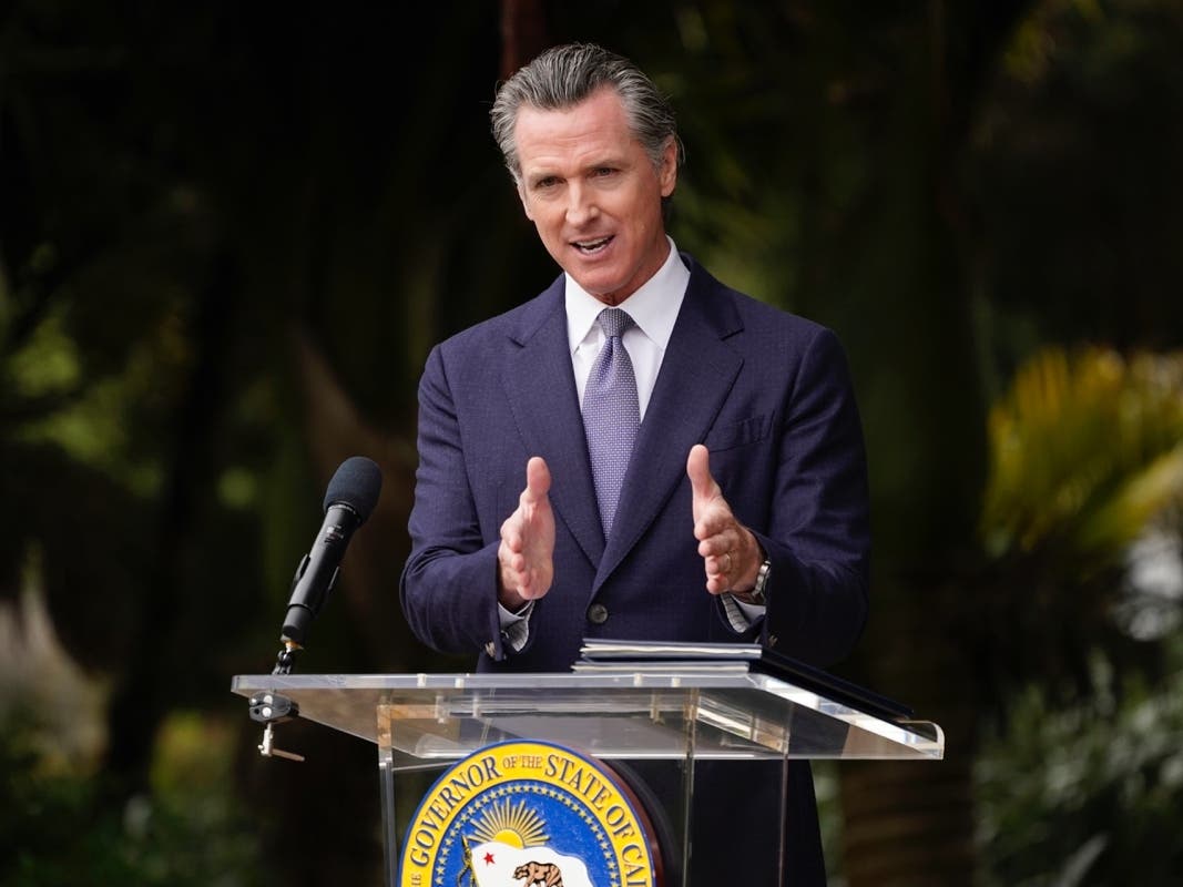 California Gov. Gavin Newsom speaks during an event at the San Francisco Botanical Garden in San Francisco, Friday, May 27, 2022.