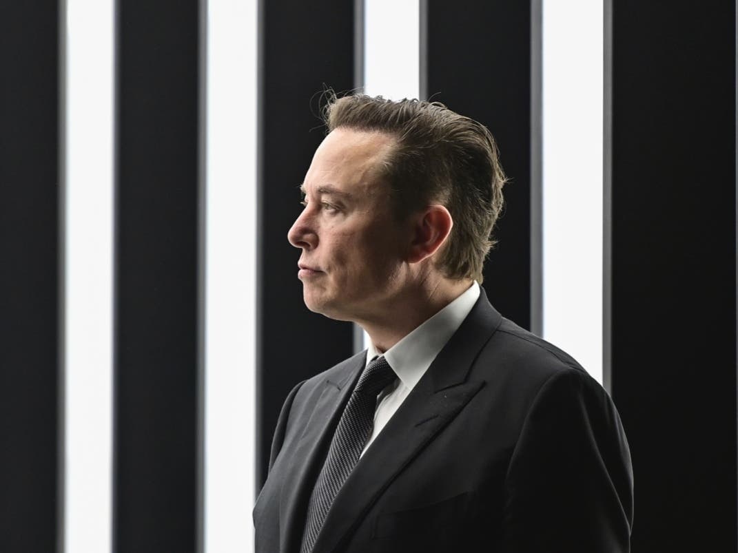 Elon Musk, Tesla CEO, attends the opening of the Tesla factory Berlin Brandenburg in Gruenheide, Germany, March 22, 2022. 