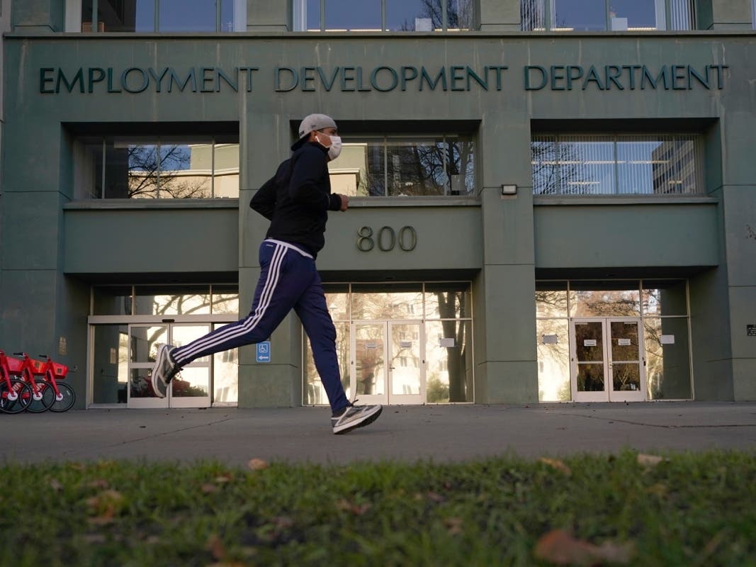 The office of the California Employment Development Department is seen in Sacramento, Calif.
