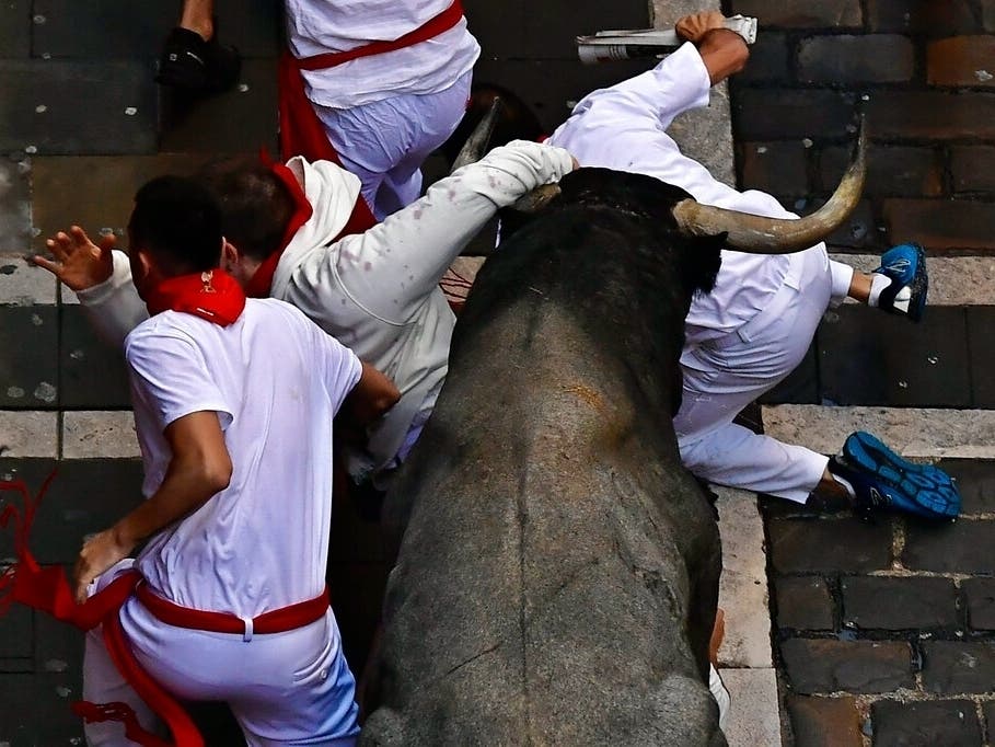 Four people, including a South Florida man, were gored in this year’s running of the bulls at Pamplona’s San Fermin Festival in Spain.
