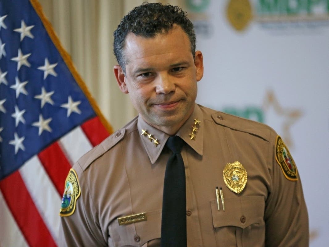 Freddy Ramirez, the Miami-Dade police director, called the mayor to resign from the position before shooting himself Sunday on I-75 South.