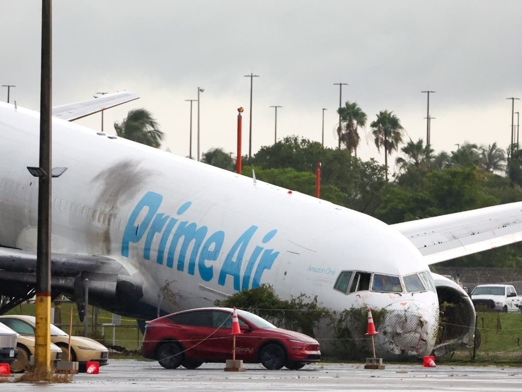 The 5 people who died after an Amazon cargo plane overshot a runway at Miami International Airport on Sunday worked for a company that cleans aircraft.