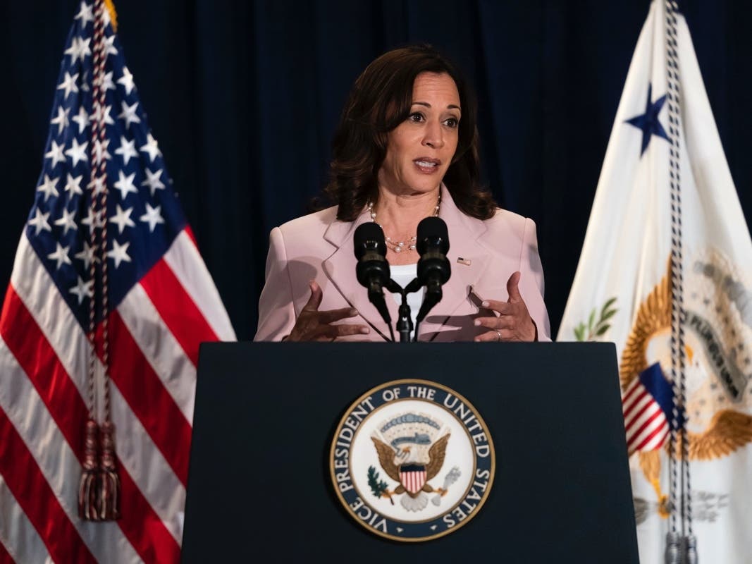 Vice President Kamala Harris, seen earlier this month in Los Angeles, will be in Plainfield on Friday.
