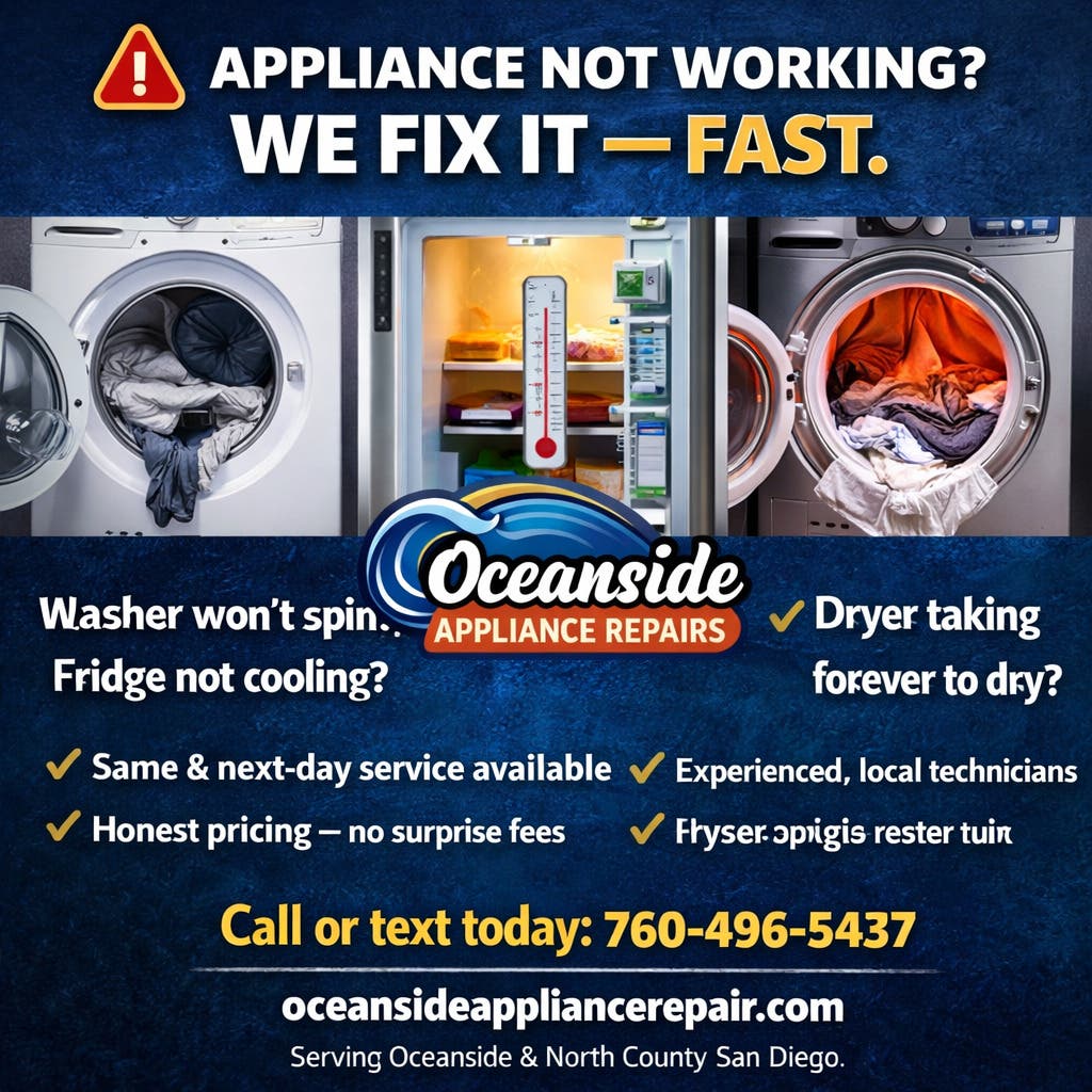 Appliance Repair - Oceanside Appliance Repairs