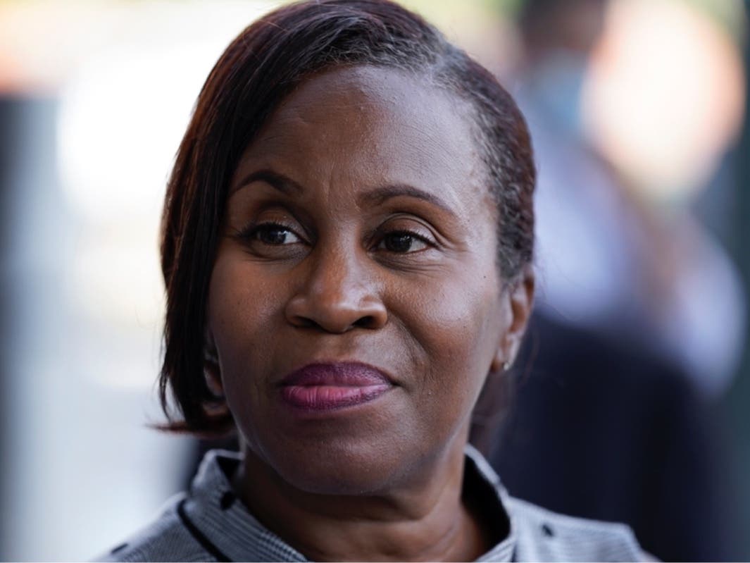 Detroit City Clerk Janice Winfrey talks about voting and the upcoming elections in Detroit Thursday, Sept. 24, 2020.