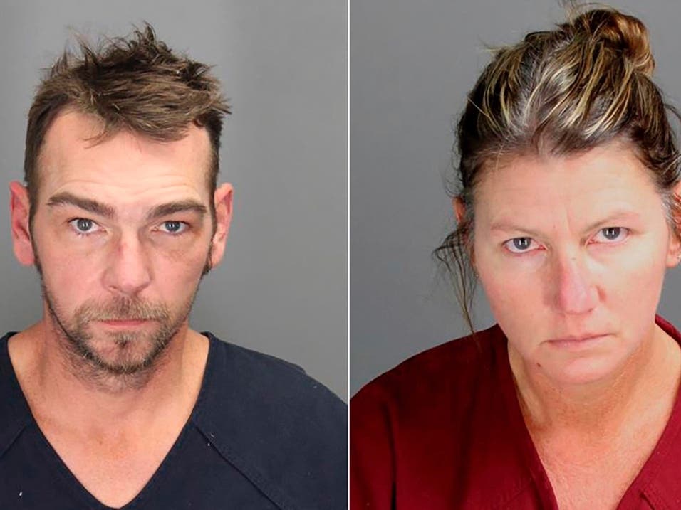 This undated combo of photos provided by the Oakland County Sheriff's Office shows James Crumbley, left, and Jennifer Crumbley, the parents of Ethan Crumbley, a teen accused of killing four students in a shooting at Oxford High School, in MI.
