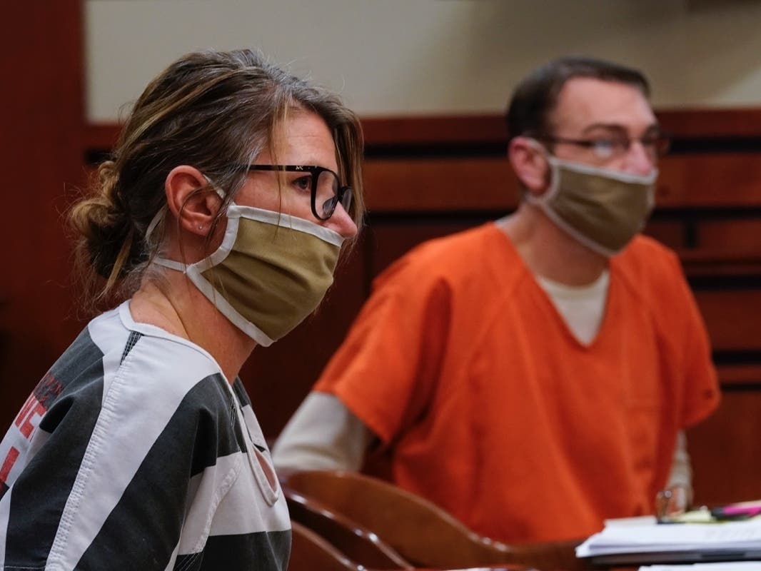 Jennifer and James Crumbley, the parents of Ethan Crumbley, a teenager accused of killing four students in a shooting at Oxford High School, appear in court for a preliminary examination on involuntary manslaughter charges in Rochester Hills, Mi.