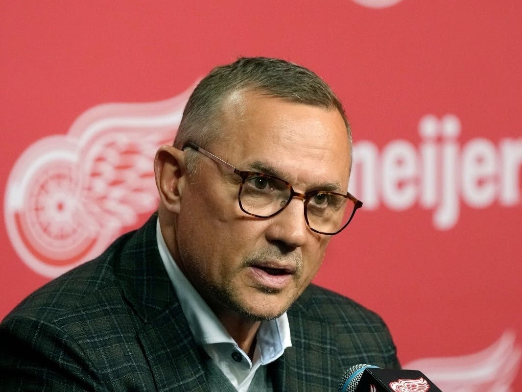 Yzerman's record with the Red Wings in seven years as general manager was 224-251-62 with zero playoff appearances.