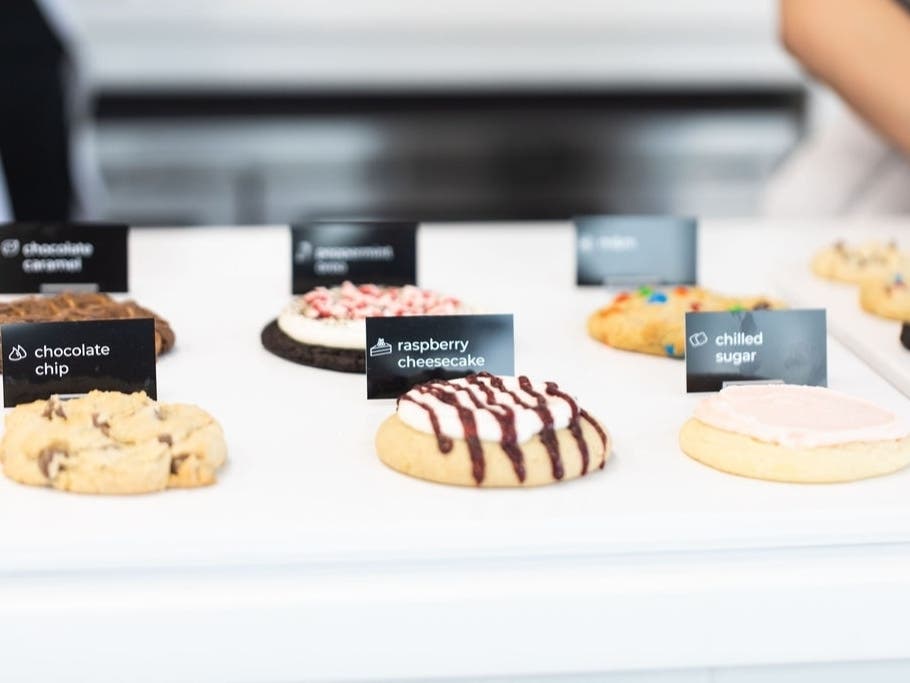 According to officials, the cookie shop will open tomorrow at 8 a.m. with six flavors to choose from.