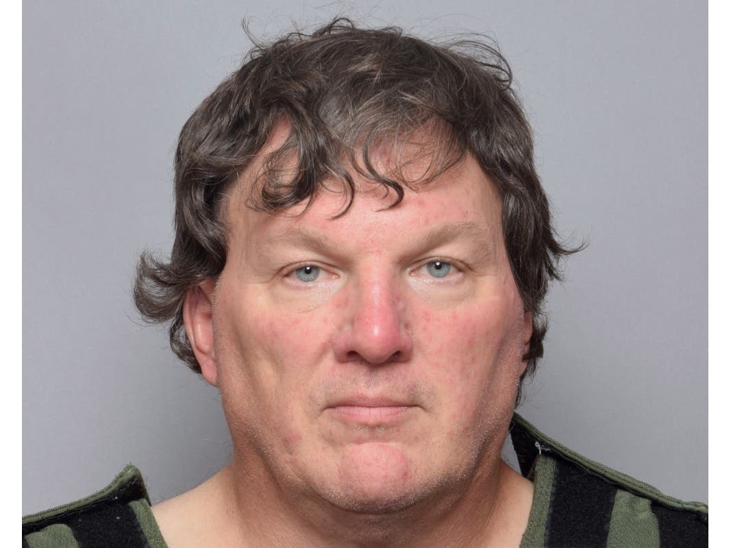 This booking image provided by Suffolk County Sheriff’s Office, shows Rex Heuermann, a Long Island architect who was charged Friday, July 14, 2023, with murder in the deaths of three of the 11 victims in a long-unsolved string of killings.