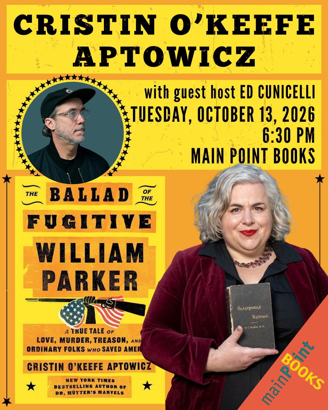 Cristin O'Keefe Aptowicz with Guest Ed Cunicelli