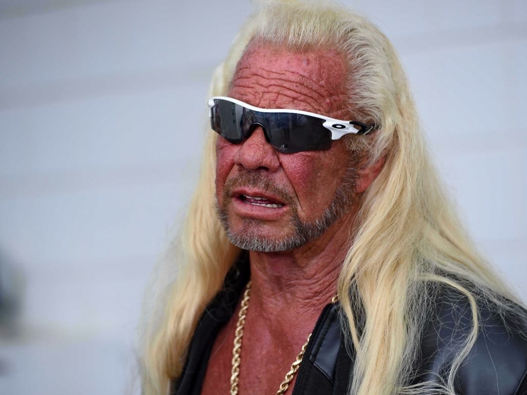 Dog the Bounty Hunter attends a NASCAR Cup Series auto race on Sunday, Sept. 1, 2019, at Darlington Raceway in Darlington, S.C.