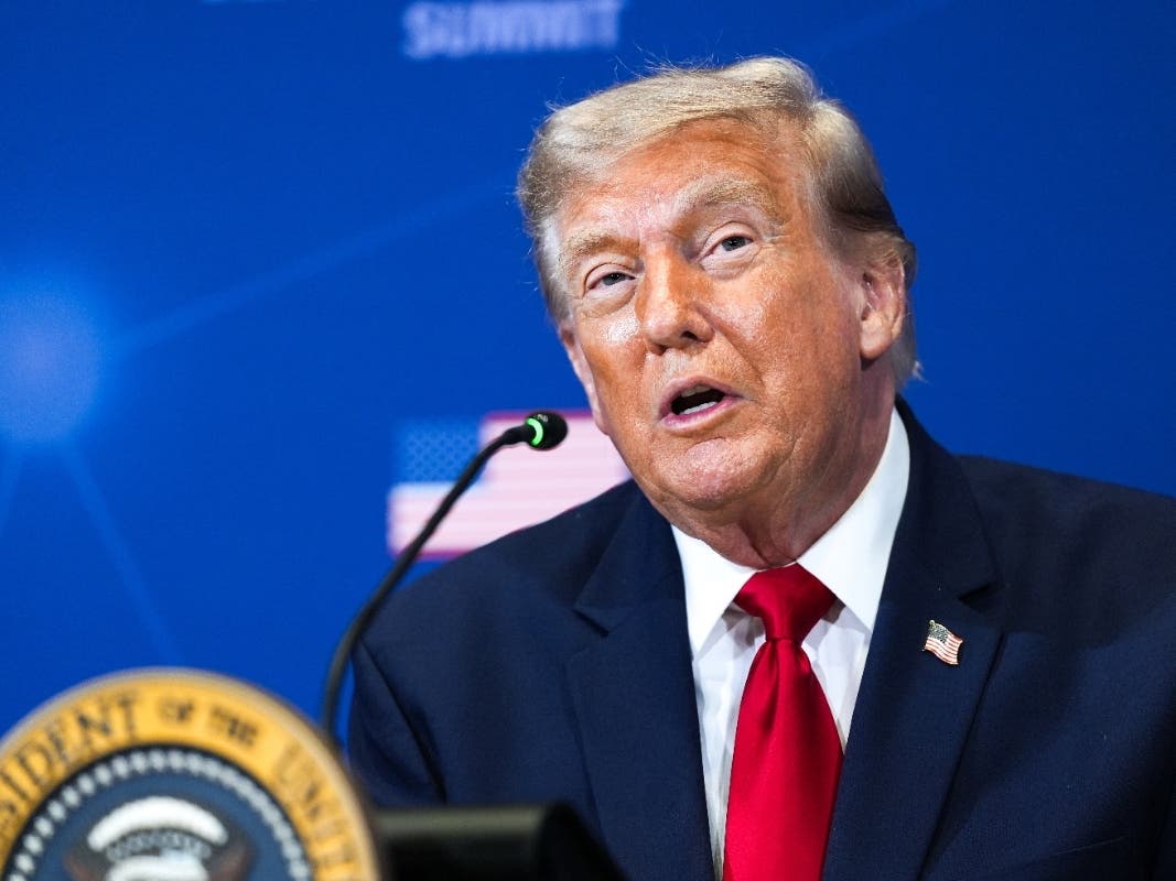 resident Donald Trump speaks during a roundtable at the Pennsylvania Defense and Innovation Summit, Wednesday, July 15, 2026, at the United States Army War College in Carlisle, Pa.