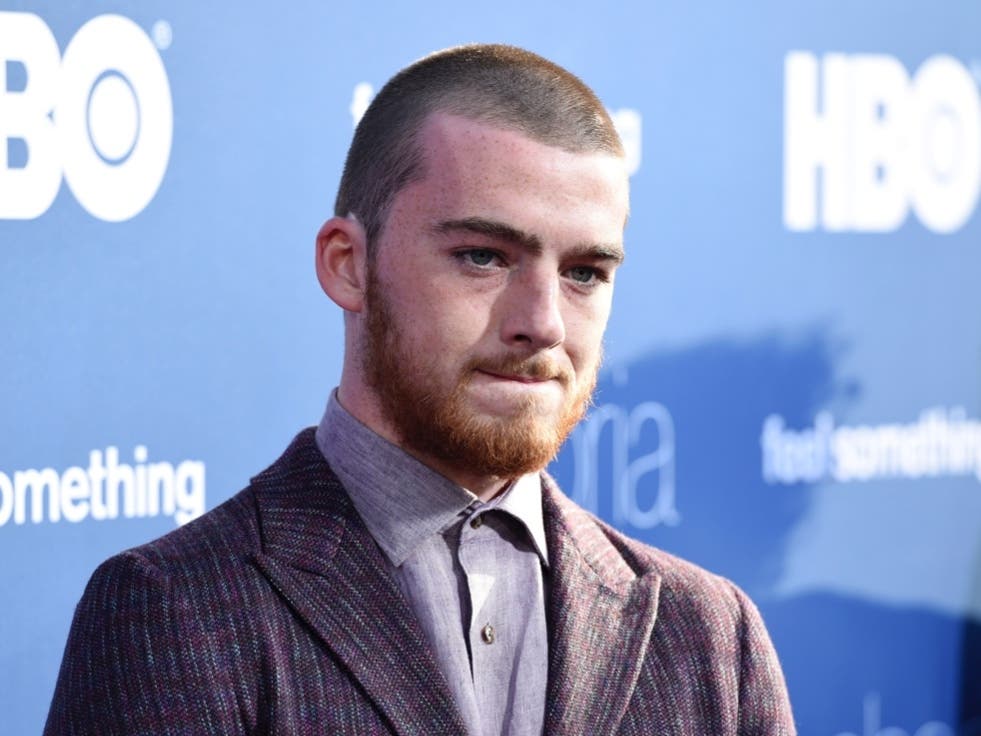 Angus Cloud, a cast member in the HBO drama series "Euphoria," poses at the premiere of the series at the ArcLight Hollywood, Tuesday, June 4, 2019, in Los Angeles.