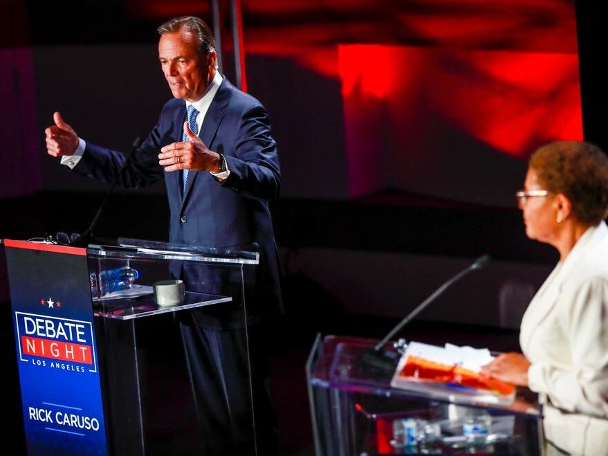 Karen Bass successfully ran against Rick Caruso in the 2022 election.