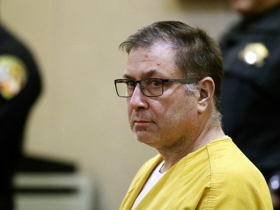 Paul Caneiro appears for his arraignment in the murders of his brother and his brother's family, before Judge Joseph W. Oxley at the Monmouth County Courthouse in Freehold, N.J., March 18, 2019.