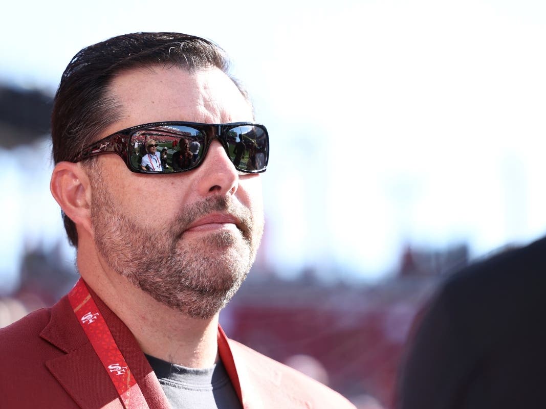 San Francisco 49ers owner Jed York stands on the sideline before a preseason NFL football game between the San Francisco 49ers and the Denver Broncos, Aug. 9, 2025, in Santa Clara, Calif.
