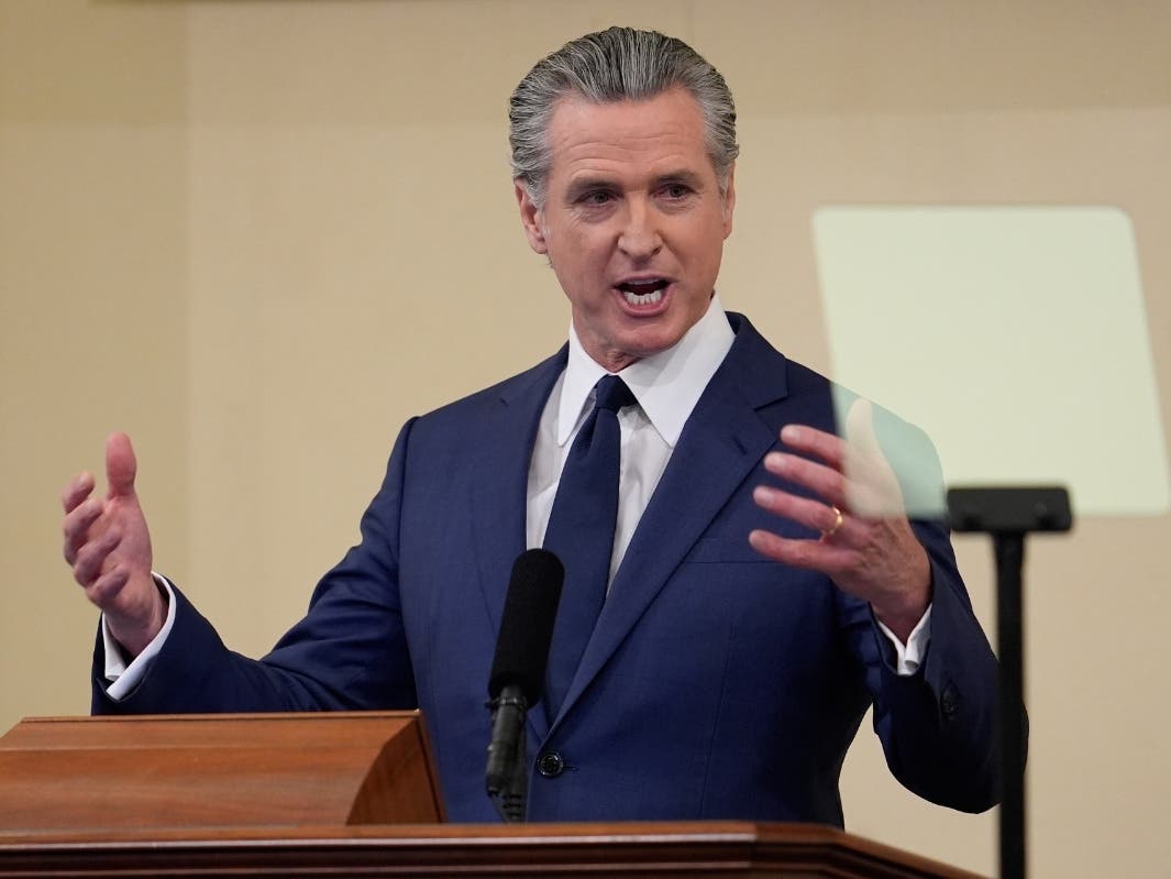 California Gov. Gavin Newsom speaks during his State of the State address Thursday, Jan. 8, 2026, in Sacramento, Calif. 