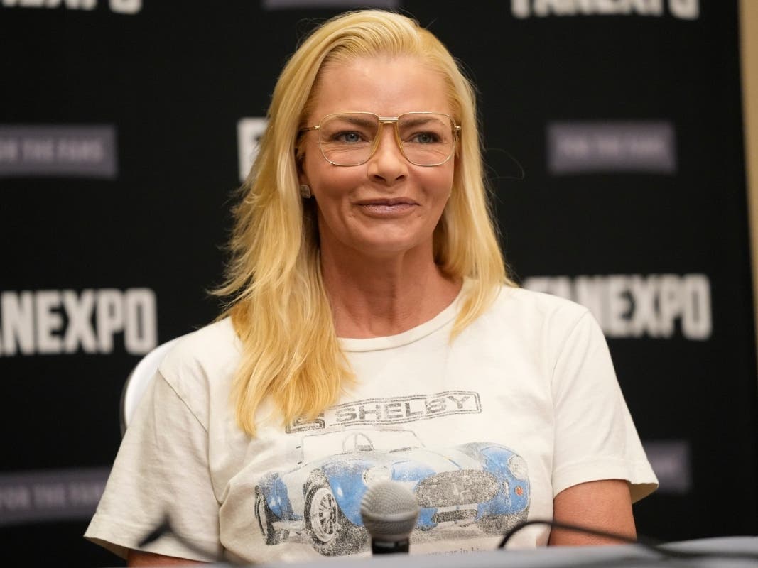 Jaime Pressly is seen during Fan Expo Chicago on Friday, Aug. 14, 2026, at the Donald E. Stephens Convention Center in Chicago. 