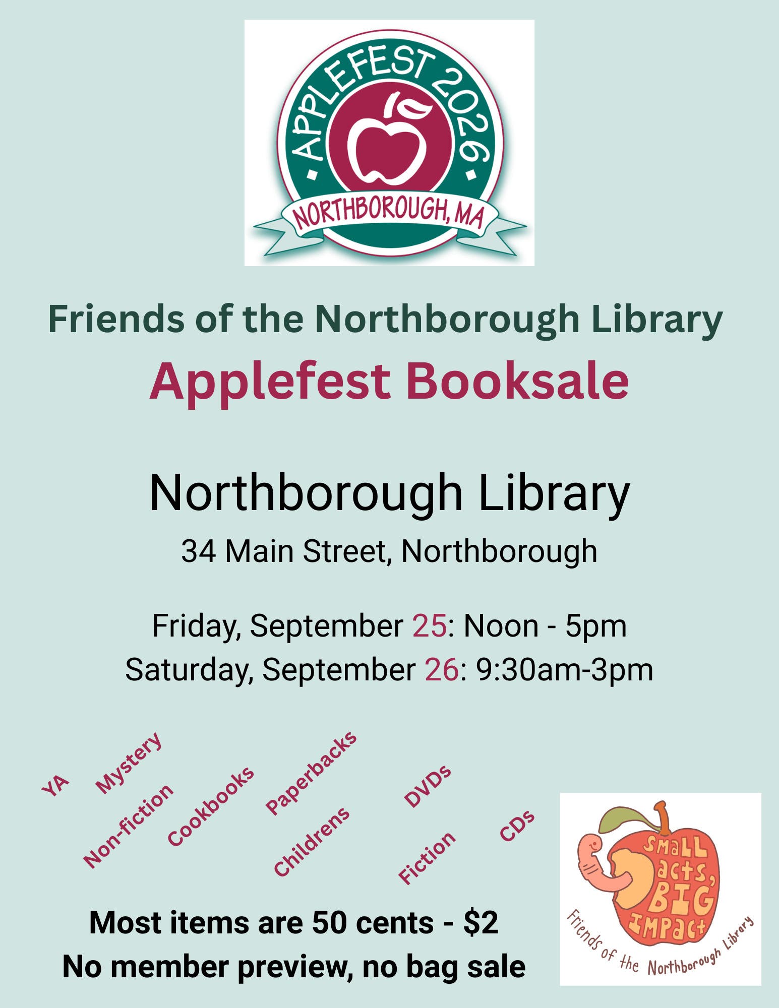 Applefest Booksale!