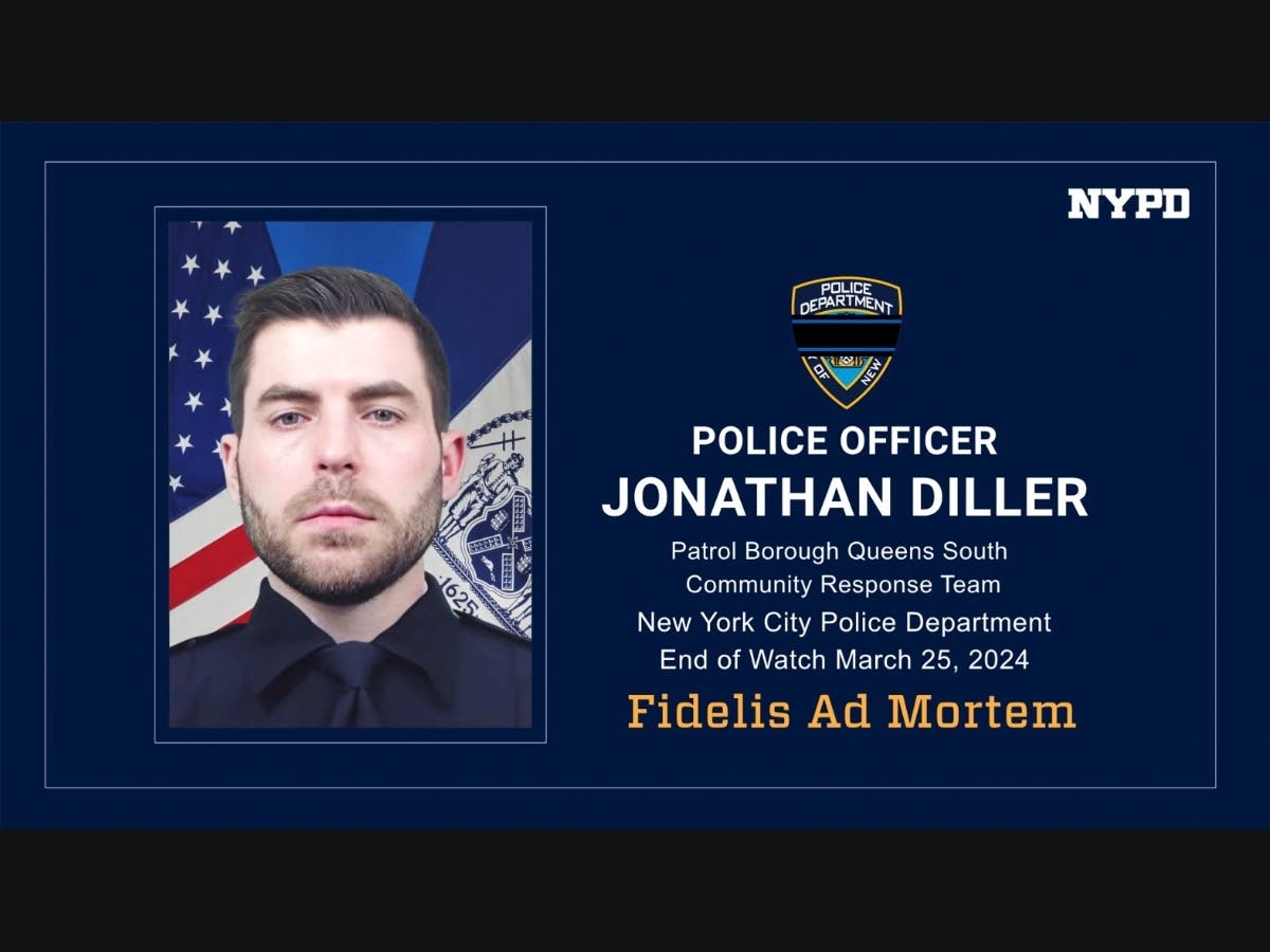 Officer Jonathan Diller was killed in the line of duty on Monday, March 25, 2024, in New York. He was posthumously promoted to the rank of detective.