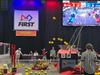 Apple Pi 2067 is seen here with Red Alliance bumpers and is shooting fuel successfully into the target on April 18, 2026. 