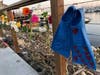 A memorial outside Truth Aquatics for the victims of the Conception boat fire, Monday, Sept. 2, 2019.