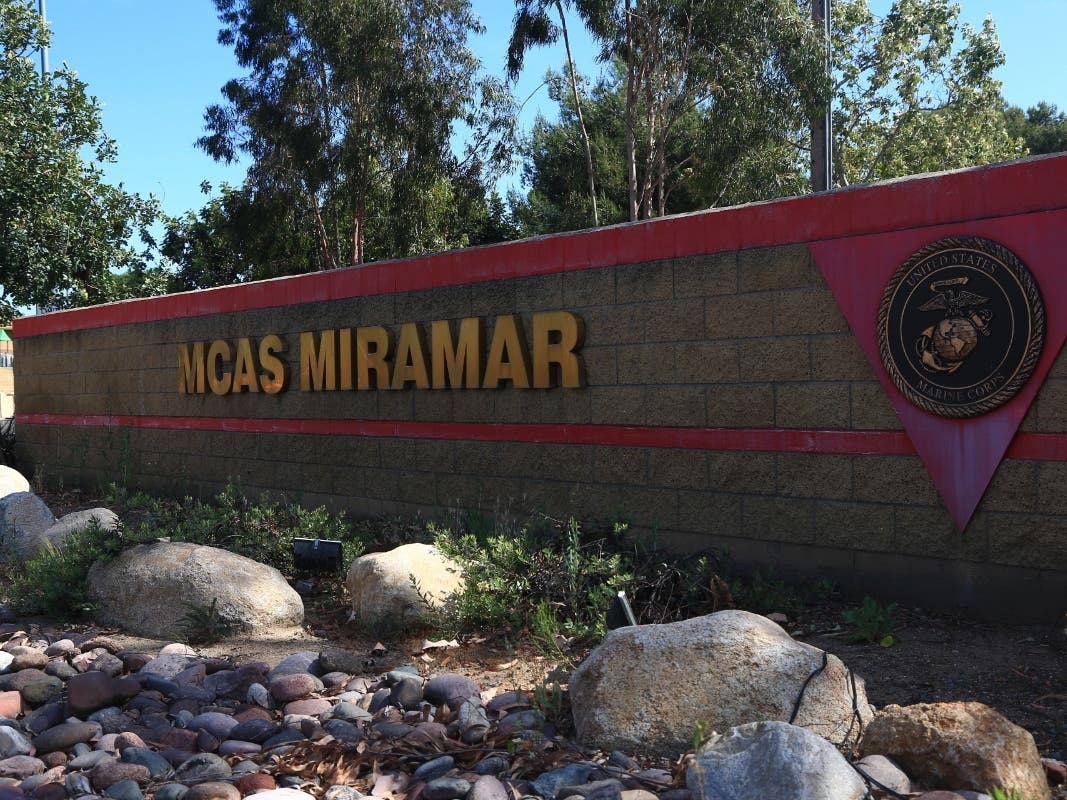 This May 14, 2020, photo provided by the U.S. Marine Corps shows the Marine Corps Air Station Miramar in San Diego.