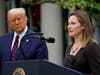 Judge Amy Coney Barrett speaks after President Donald Trump announced Barrett as his nominee to the Supreme Court, in the Rose Garden at the White House.