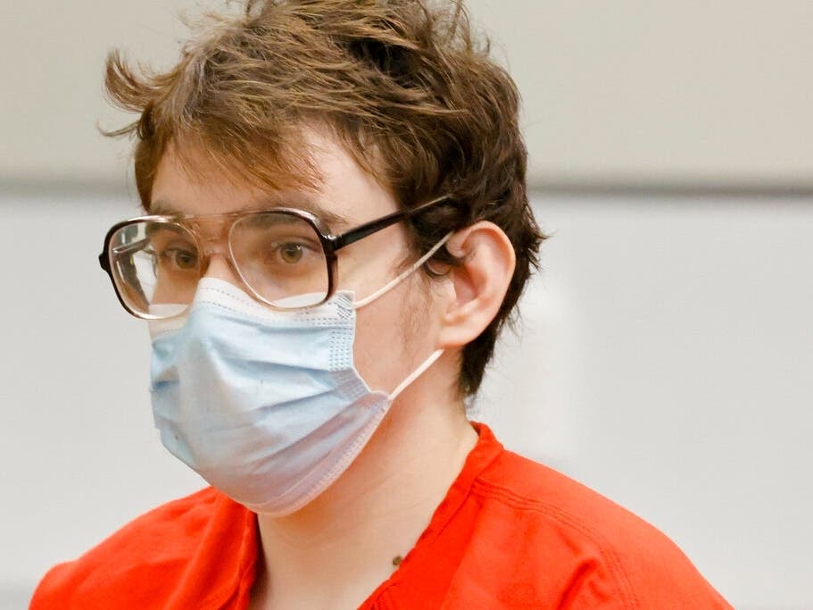 Marjory Stoneman Douglas High School shooter Nikolas Cruz sits at the defense table during his sentencing hearing at the Broward County Courthouse in Fort Lauderdale, Florida.