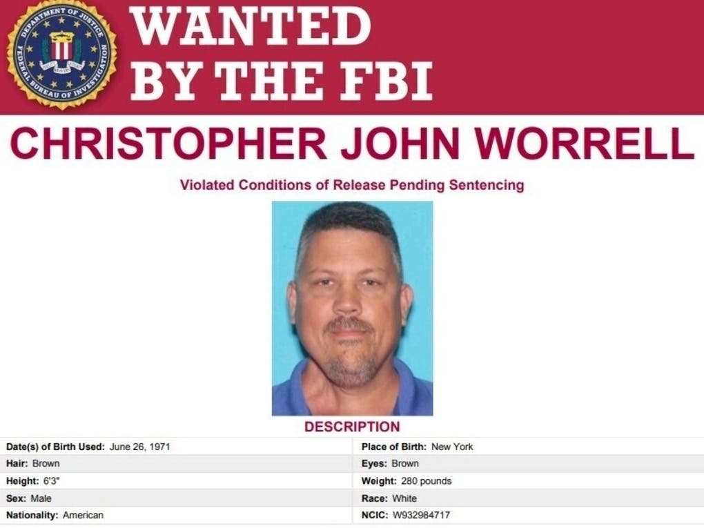 Authorities are searching for Christopher Worrell, a Florida man and member of the Proud Boys extremist group, who disappeared days before his sentencing in a U.S. Capitol riot case.
