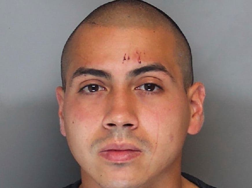 This image released by the Richland County, S.C., Sheriff’s Department shows Jovan Collazo, an Army trainee who was arrested and charged with dozens of crimes after authorities say he boarded a South Carolina school bus with a gun Thursday.