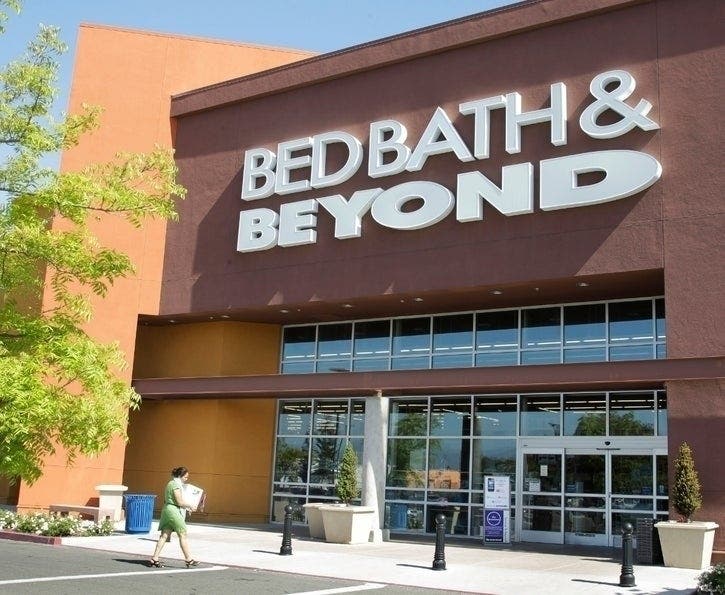 Bed Bath & Beyond says it is refreshing 160 stores and could close an undisclosed number of underperforming stores. 