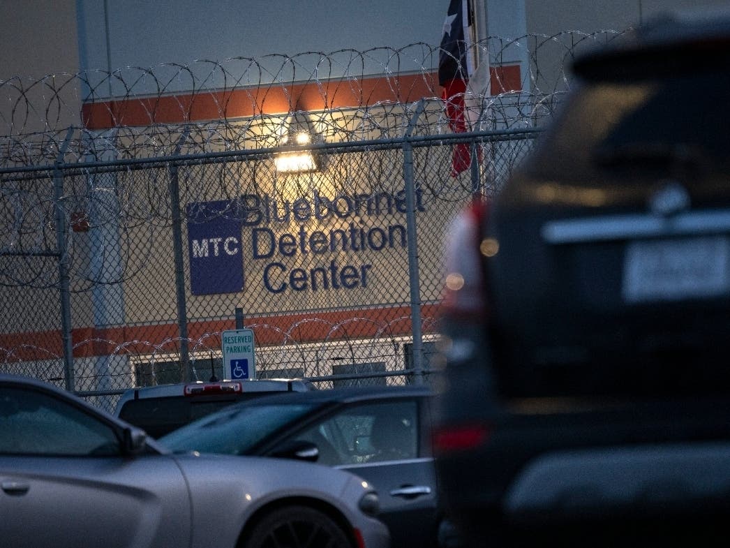 The Bluebonnet Detention Center on Thursday, April 24, 2025, in Anson, Texas. Plans to convert office buildings into ICE detention centers in Maryland have met with opposition from residents, but that may not stop the Trump administration's plans.