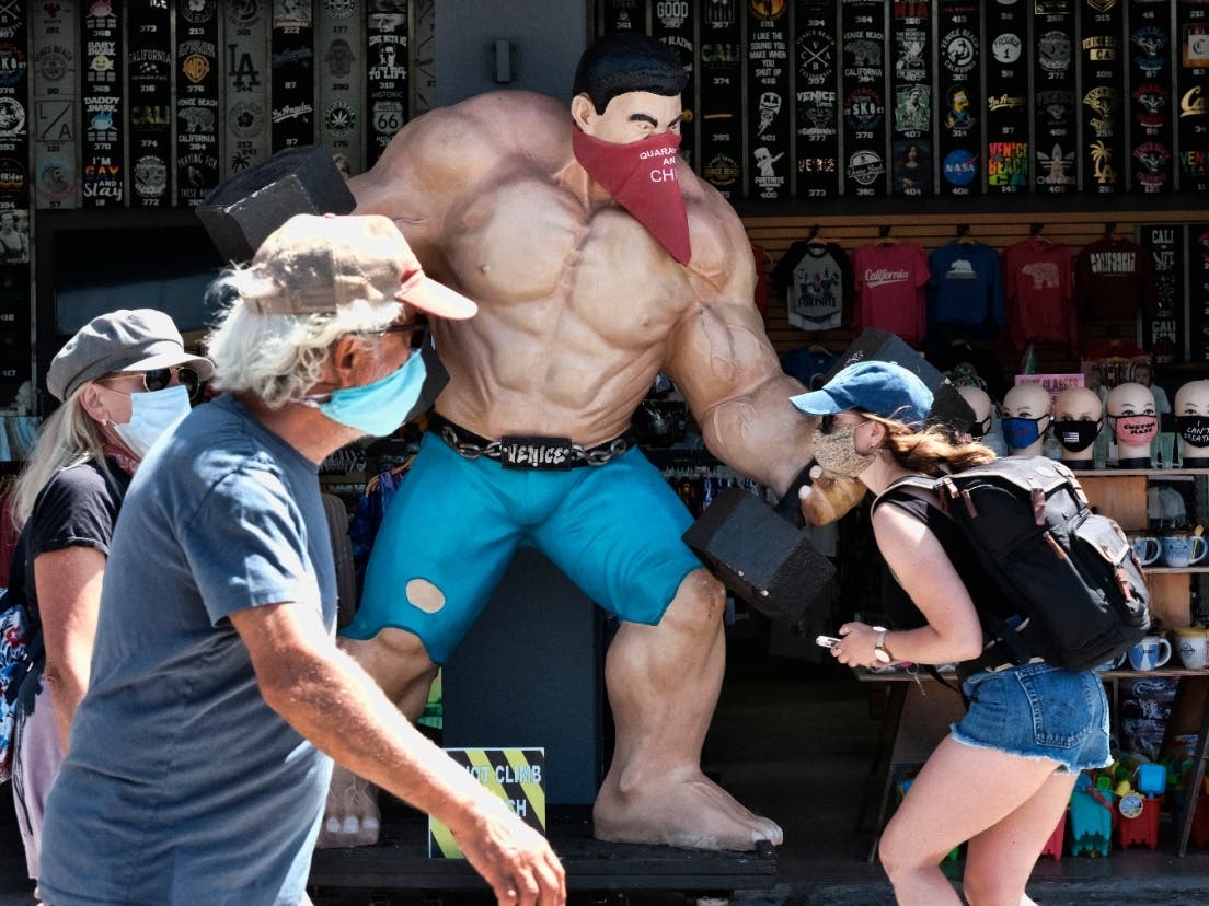 As new coronavirus cases hit record levels and infection rates spiked, county leaders defended the decision to reopen the economy.