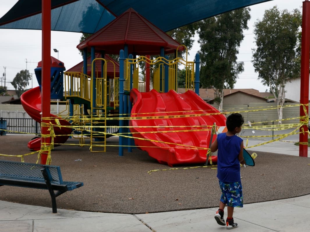 Cases among children are way up statewide, but Los Angeles officials see signs of hope in the data.
