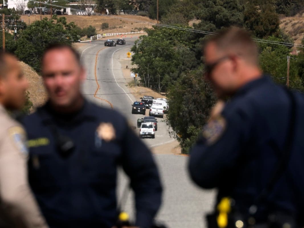 An off-duty Los Angeles County firefighter fatally shot a fellow firefighter and wounded another at their fire station Tuesday before barricading himself at his home nearby, where a fire erupted and he was later found dead, authorities said.
