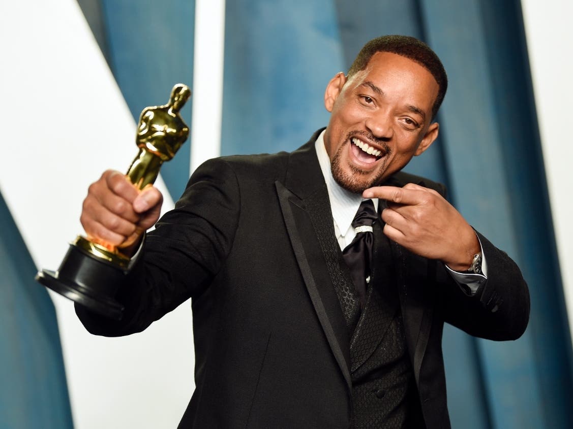 Will Smith arrives at the Vanity Fair Oscar Party on Sunday, March 27, 2022, at the Wallis Annenberg Center for the Performing Arts in Beverly Hills, Calif. 