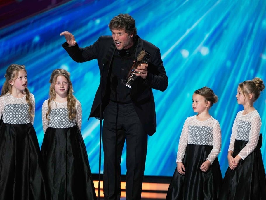 Los Angeles, Rams' Matthew Stafford accepts the AP Most Valuable Player awardduring the NFL Honors award show, Thursday, Feb. 5, 2026, in San Francisco. 