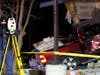 The scene Thursday in McHenry, where a pickup truck drove into a Starbucks.