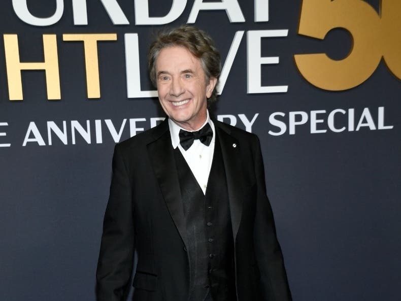 Martin Short attends "SNL50: The Anniversary Special" at Rockefeller Plaza on Sunday, Feb. 16, 2025, in New York.
