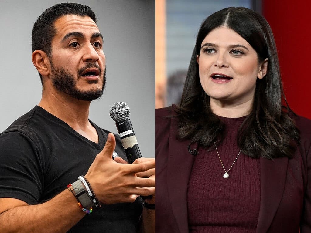 Democratic Sen. Gary Peters chose not to seek reelection in 2026. Former Detroit Health Department Director Abdul El-Sayed (left) and U.S. Rep. Haley Stevens sought the Democratic nomination to replace him.