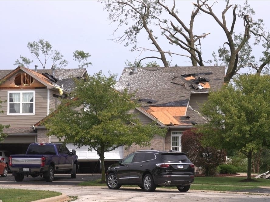 Five tornadoes have now been confirmed in Illinois from Tuesday's storms, which caused damage and power outages across the Chicago area.