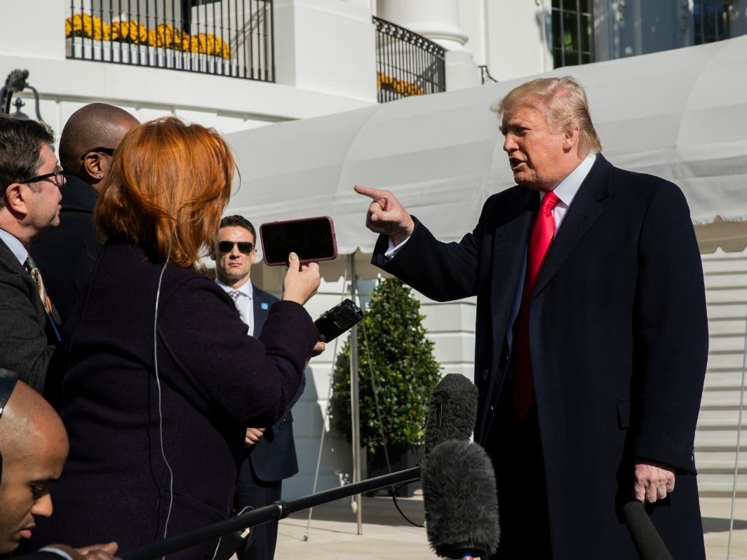 President Trump speaks to reporters upon his arrival at the White House Sunday, pushing the media to divulge the whistleblower’s identity and asserting the person’s accounting of events is incorrect.