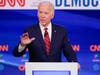 Former Vice President Joe Biden participates in a Democratic presidential primary debate at CNN Studios in Washington Sunday ahead of Tuesday's primaries in Arizona, Florida and Illinois. Ohio was on Tuesday's calendar, but cancelled amid growing fears ab