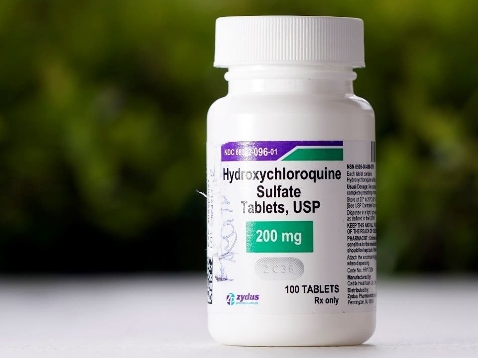 A bottle of hydroxychloroquine tablets is shown April 7. The U.S. Food and Drug Administration warned doctors April 24 against prescribing the malaria drug to treat COVID-19 outside of hospitals or research settings.