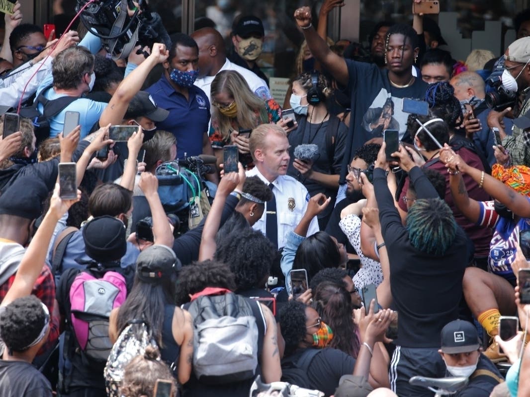 The large demonstrations taking place across the country, including this one in Richmond, Virginia, are fueling fears among health experts of a coronavirus second wave.