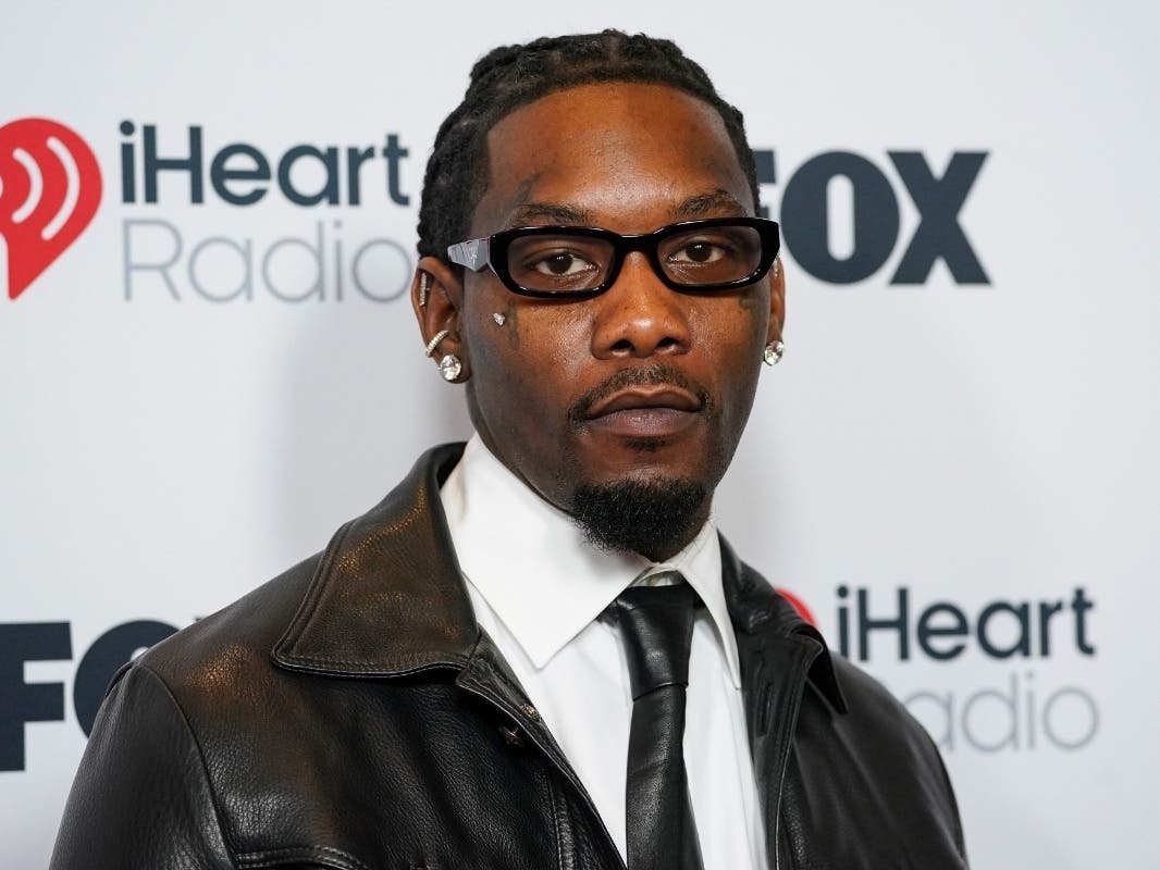 Offset arrives at the iHeartRadio Music Awards, Monday, March 17, 2025, at the Dolby Theatre in Los Angeles.