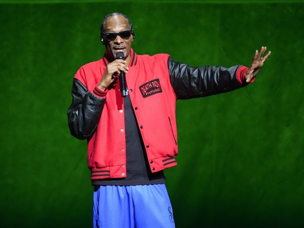 Snoop Dogg speaks during the Universal Pictures and Focus Features presentation at CinemaCon on Wednesday, April 15, 2026, at Caesars Palace in Las Vegas.